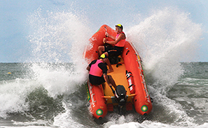 Inflatible Rescue Boat Action  : Photos : Richard Moore : Photographer